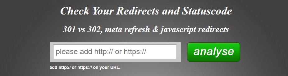 Website Redirect Checker